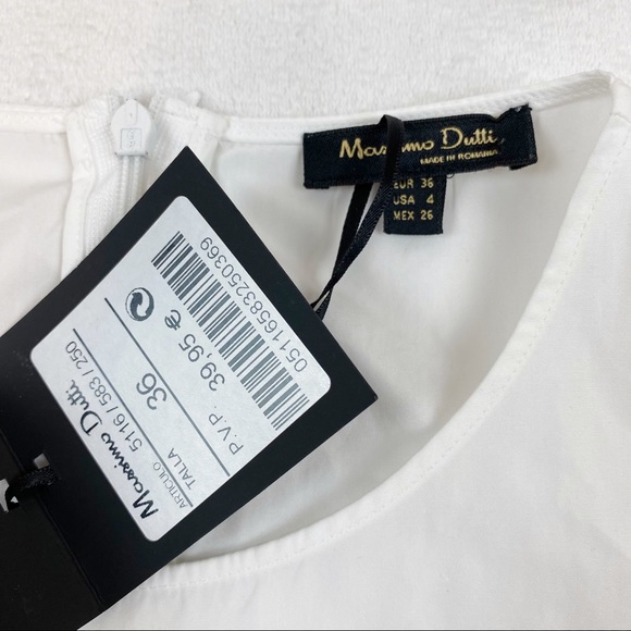 Massimo Dutti sleeveless drapey shirt top - Picture 5 of 9